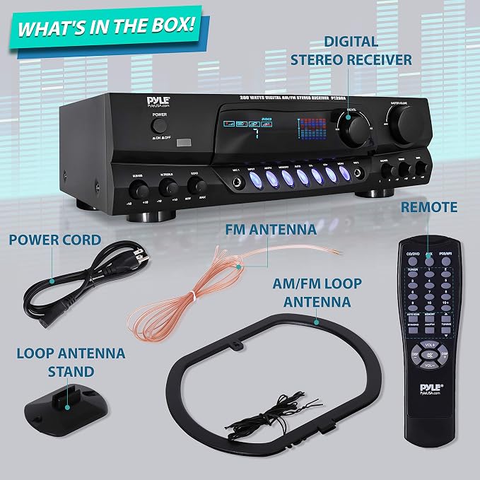 Pyle 200W Home Audio Power Amplifier