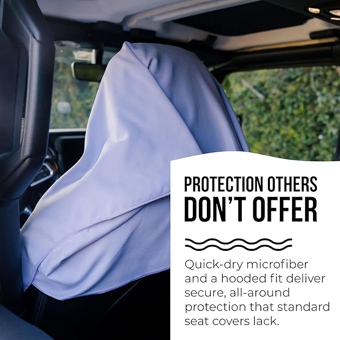 Car Seat Towel | Premium Microfiber Towel Seat Covers for Cars | Universal Fit & Machine Washable | Portable Car Seat Towel Cover After Gym, Yoga, Beach Blue