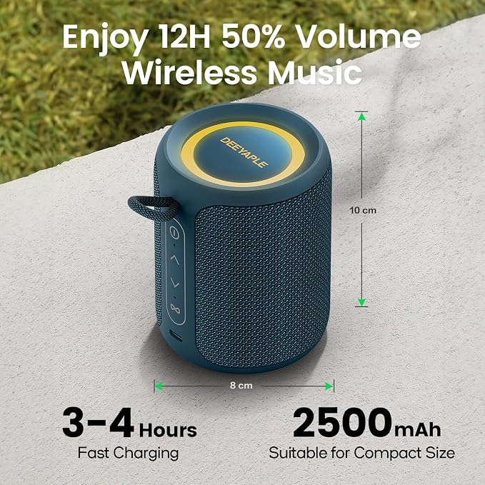 Bluetooth Speaker Wireless, IP67 Waterproof & Dustproof Portable Speaker