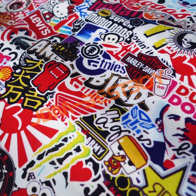Free Tool Kit EZAUTOWRAP ES Bomber Hellaflush Anime Cartoon Car Vinyl Wrap Sticker Decal Air Release - 48"X60" (4FT X 5FT)