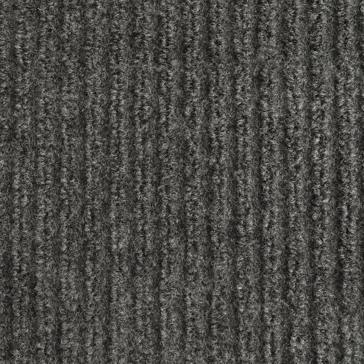 iCustomRug Spartan Weather Warrior Duty Indoor/Outdoor Utility Ribbed in 3ft,4ft,6ft Widths 70 Custom Sizes with Natural Non-Slip Rubber Backing 4'X46' in Charcoal