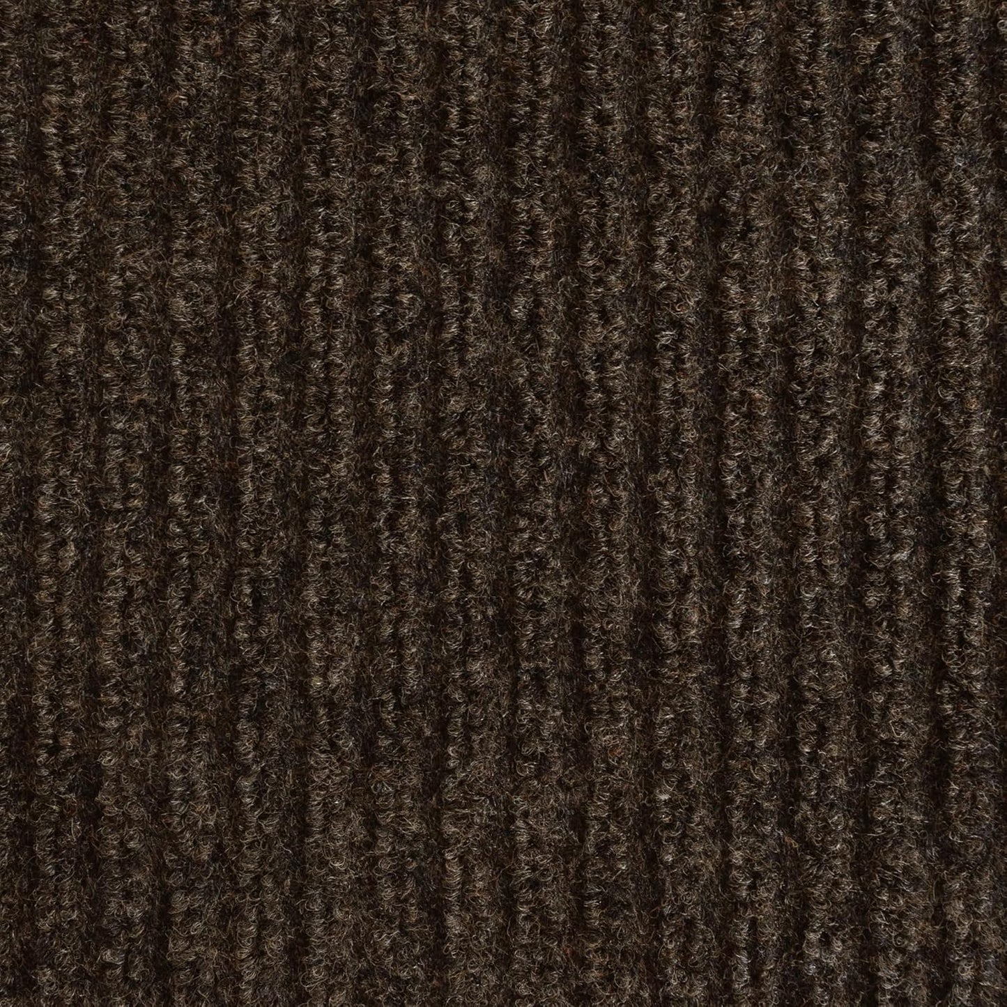 iCustomRug Spartan Weather Warrior Indoor/Outdoor Utility Ribbed Carpet Runner with Non-Slip Thermoplastic Rubber Backing, 6ft X 44ft in Brown
