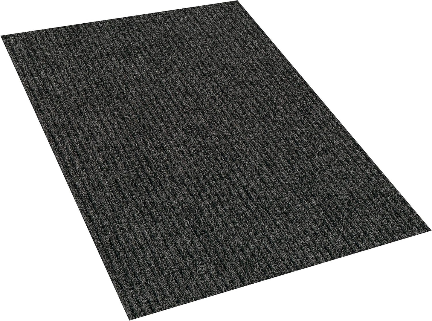 KOECKRITZ Heavy Duty Durable All Weather Indoor/Outdoor Non Slip Entrance Mat Rugs and Runners for Office Business Building Home Garage Front Door (3' x 7', Charcoal)