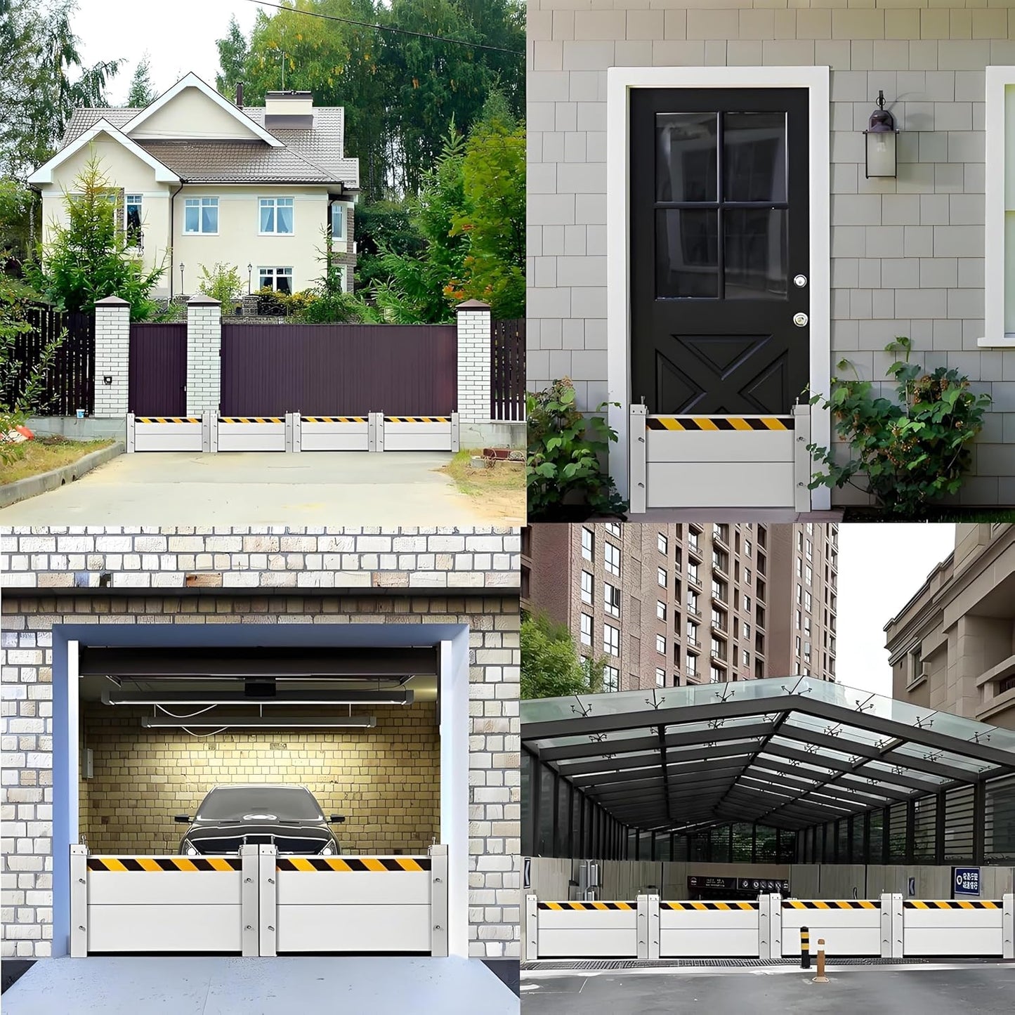 Flood Barriers for Home Exterior,Aluminum Alloy Outdoor Garage Doors Water Barriers for Flooding(H47.2Inch,L13.5FT)